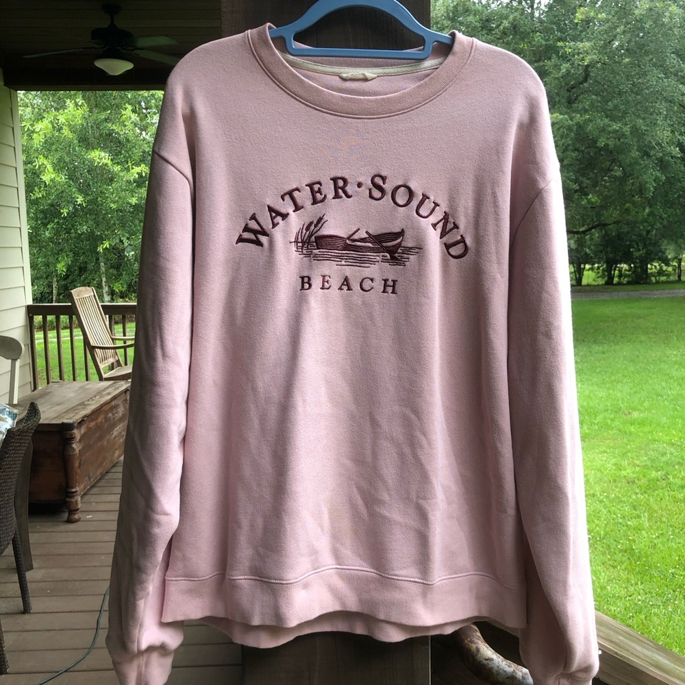 Water Sound Light Pink Pullover Sweatshirt Unwind by League XL